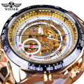 WINNER 432 Cheap price men mechanical wristwatch tourbillon design quality steel auto mechanical watch